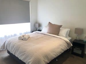 bedroom with side tables