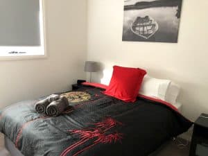 large bed in bedroom