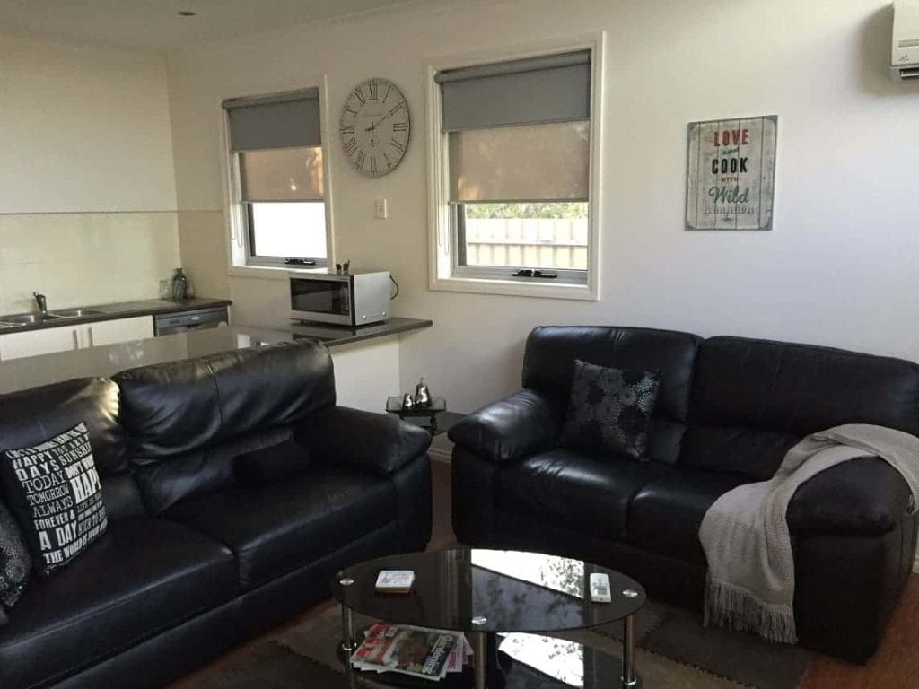lounge room with air conditioning