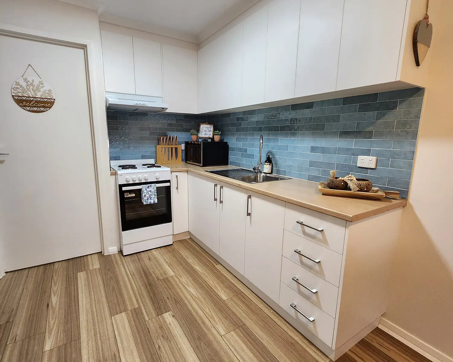 modern comforts with